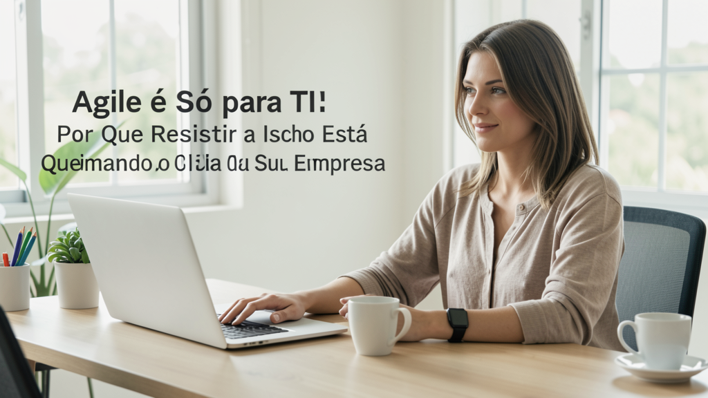 Imagem editorial ilustrando "Agile é Só para TI": Por Que Resistir a Isso Está Queimando o Caixa da Sua Empresa